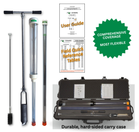 Dynamic Monitors Comprehensive Permeameter Kit, Pask Permeameter, Auger, wire brush, Slow soil permeameter. Soil Testing Equipment.