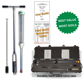 Dynamic Monitors Standard Permeameter Kit, with Pask Permeameter, Auger, wire brush. Soil Testing Equipment.